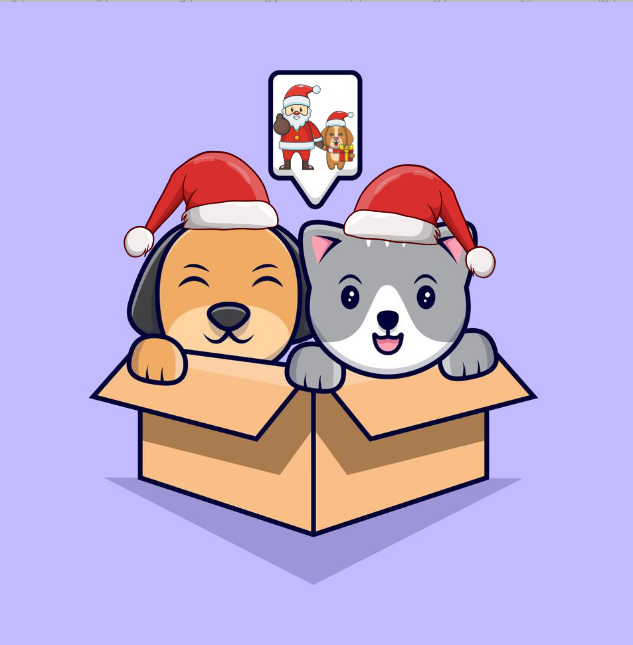 Box Sorpresa Navideña 🎅🎄 (Incluye 3 bandanas + 1 collar de un color)