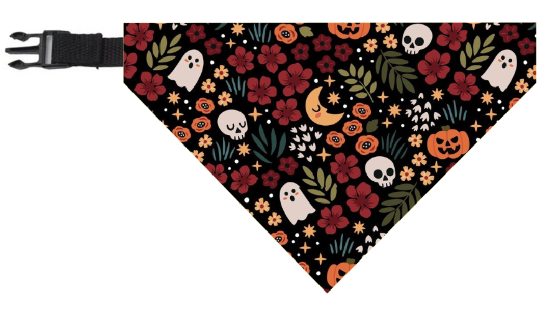 Bandana flores y calaberas 🏵️💀