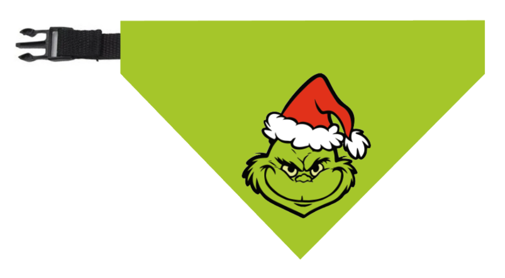 Bandana Grinch verde 🎄