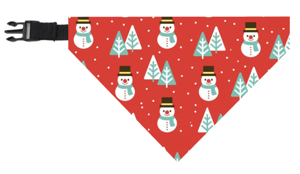 Bandana Monos de nieve rojo 🎄